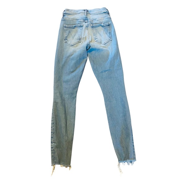 MOTHER Denim The Stunner Ankle Fray in California Cruiser High Rise Skinny 23 - Picture 7 of 12